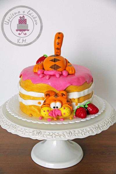 Hungry Garfield :-) - Cake by Tynka