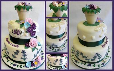 Flowery cake - Cake by Bobbie Bishop