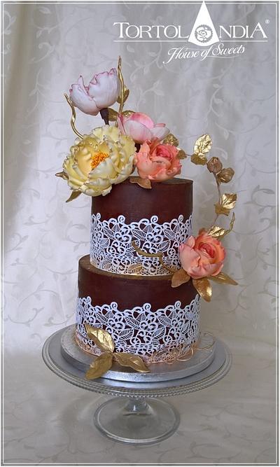 Flowers cake & ganache - Cake by Tortolandia