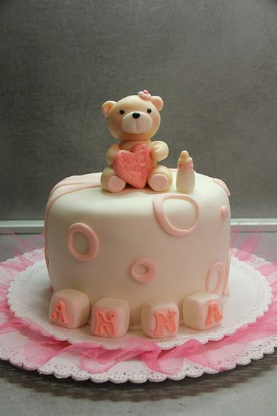 Baby shower cake for little sweet girl - Cake by Tynka