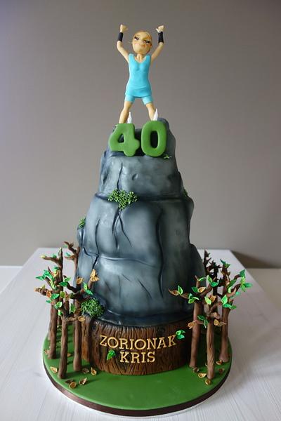 Celebrating 40 at the top - Cake by Susana Ugarte