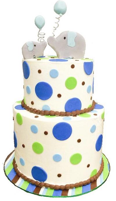 Mama and Baby Elephant Cake - Cake by BroadwaysBakes