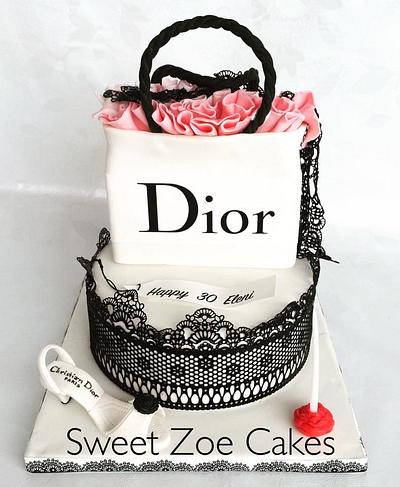 Shopping Bag Dior Cake - Cake by Dimitra Mylona - Sweet Zoe Cakes