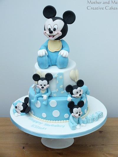 Baby Mickey Cake - Cake by Mother and Me Creative Cakes