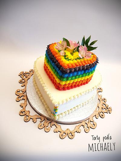 Rainbow cake - Cake by Michaela Hybska