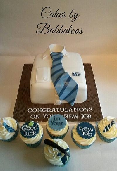 New job Cake & Cupcakrs - Cake by Babbaloos Cakes