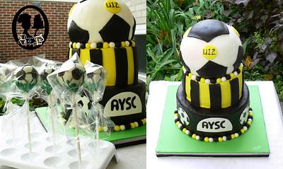 Stingers Soccer Team Cake - Cake by Dessert By Design (Krystle)