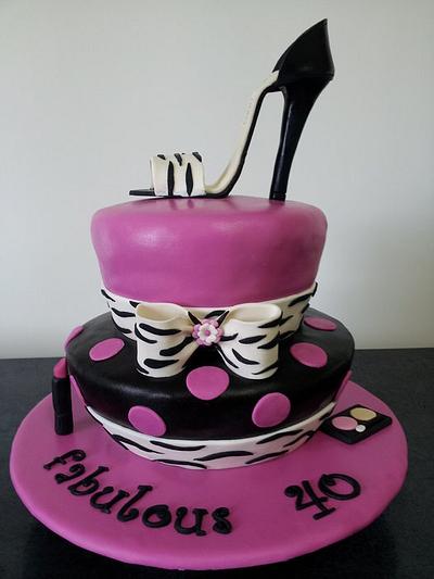 Fabulous 40 - Cake by hechoamano