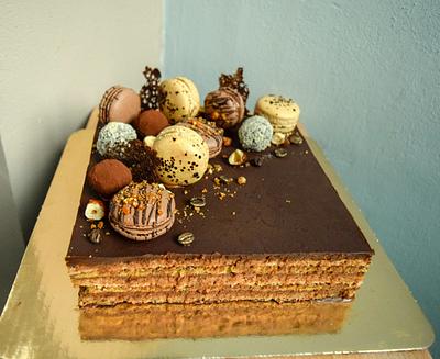 Opera cake  - Cake by Tsvetomira Oblashkova