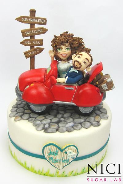 Wedding on the road - Cake by Nici Sugar Lab