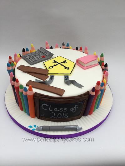 School leavers cake - Cake by Perfect Party Cakes (Sharon Ward)