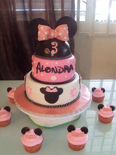 Minnie Mouse Themed Cake - Cake by Millie
