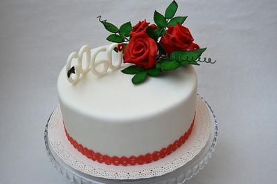60th birthday cake - Cake by m.o.n.i.č.k.a
