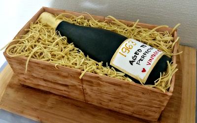 Wine Bottle Cake - Cake by Love for Sweets