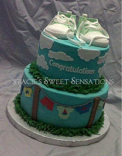 sneaker baby shower - Cake by Naturepixie
