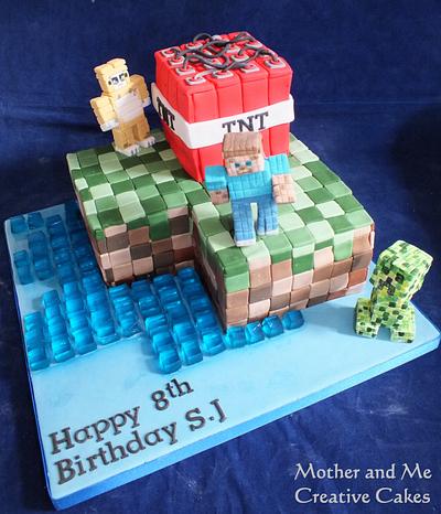 Minecraft Cake - Cake by Mother and Me Creative Cakes