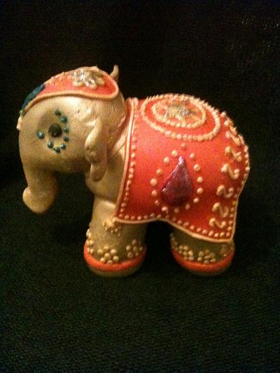 Indian style elephant cake topper - Cake by Judedude