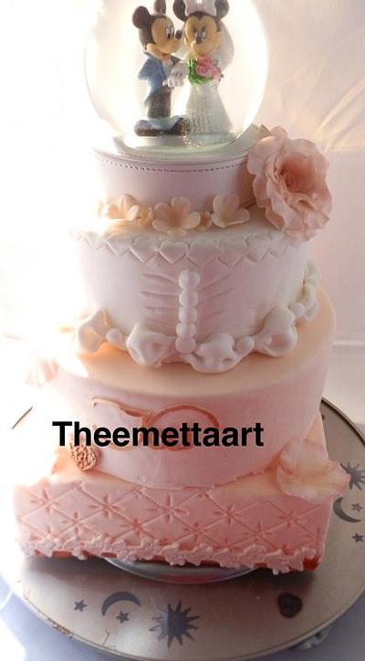 Wedding cake disney style - Cake by Blueeyedcakegirl