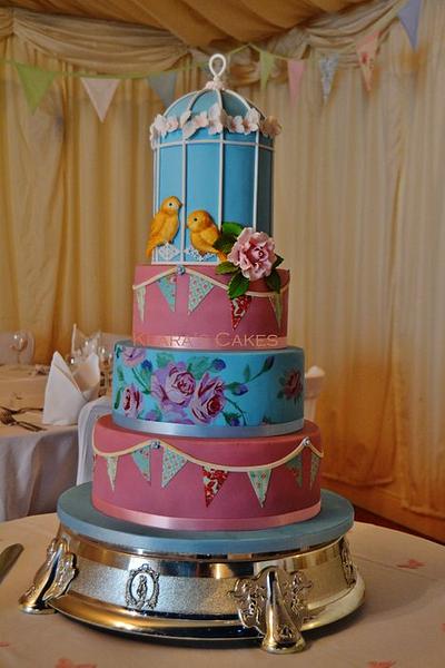 Vintage Wedding Cake in September - Cake by Klaras Cakes