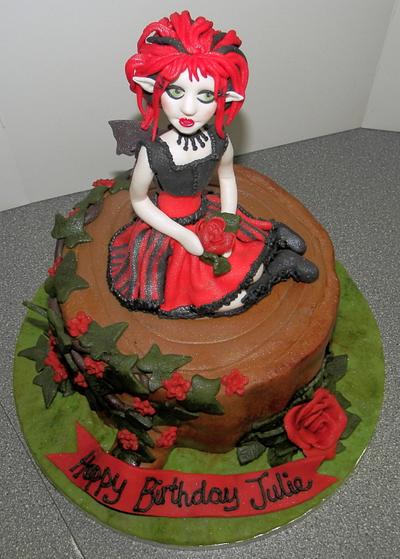 Gothic fairy cake - Cake by barbscakes