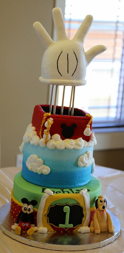 Mickey Mouse hot air balloon cake - Cake by Kellie Witzke