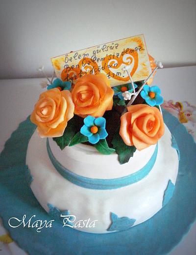 Vase of flowers cake - Cake by Maya Suna