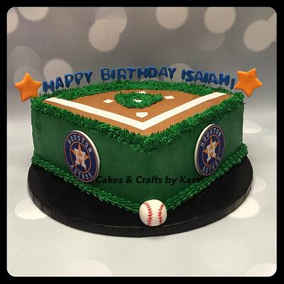 Baseball Field Cake  - Cake by Cakes & Crafts by Kass 