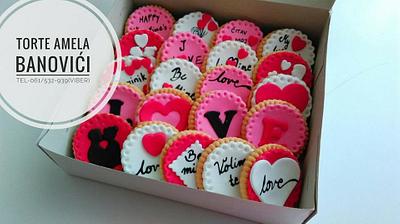 valentine cookies - Cake by Torte Amela