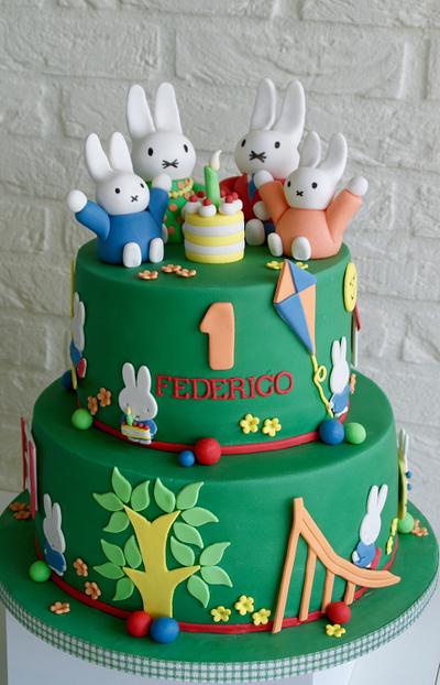 Miffy cake - Nijntje taart - Cake by Cake Garden 
