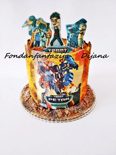 Tobot themed cake - Cake by Fondantfantasy