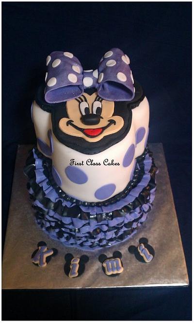 Purple Minnie Mouse Cake - Cake by First Class Cakes