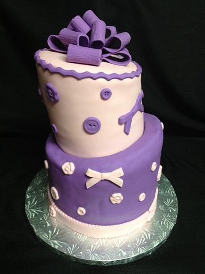 Buttons and Bows - Cake by Melissa