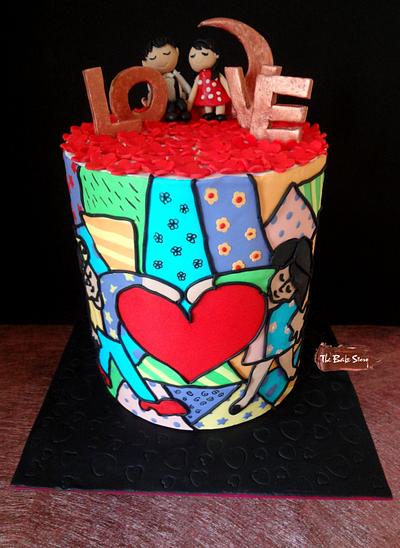 Caker Buddies Valentine Collaboration- Big Heart - Cake by Archi Vijay