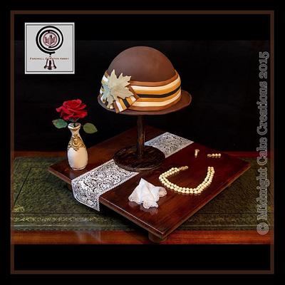 Downton Abbey Cake  - Lady Mary's Hat - Cake by Midnight Cake Creations