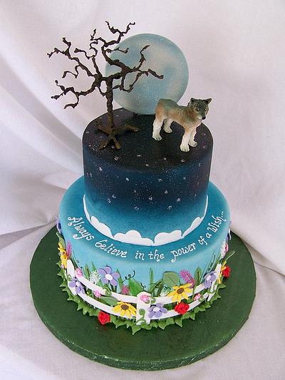 Wolf Moon Garden - Cake by TrulyCustom