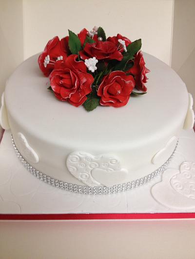 Rose cake - Cake by CakeRlicious