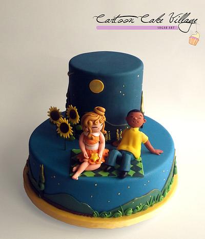 dream of a summer night - Cake by Eliana Cardone - Cartoon Cake Village