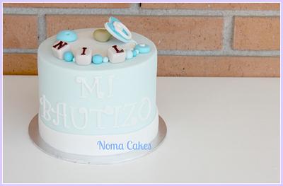 TARTA BAUTIZO CHUPETE Y CHUPETERO -  - Cake by Sílvia Romero (Noma Cakes)