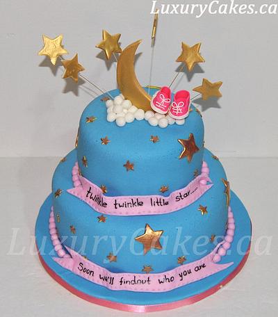 Twinkle Twinkle little star baby shower cake - Cake by Sobi Thiru