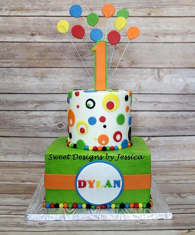Dylan's 1st - Cake by SweetdesignsbyJesica