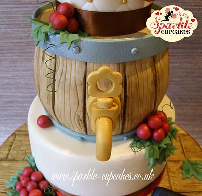 Red Wine Lovers Cake - Cake by Sparkle Cupcakes