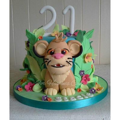 Simba  - Cake by Bobbie-Anne Wright (For Heaven's Cake)