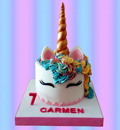 TARTA UNICORNIO CARMEN - Cake by Camelia