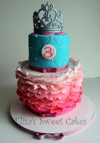 Princess Ruffles Birthday girl - Cake by Elisa's Sweet Cakes