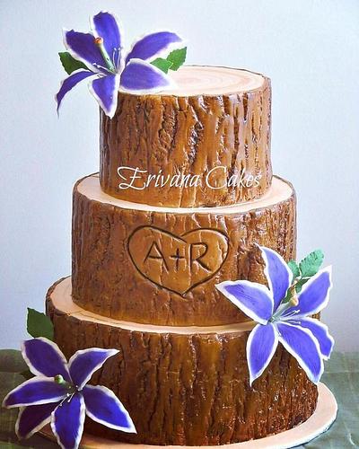 Tree Trunk / Log wedding cake - Cake by erivana