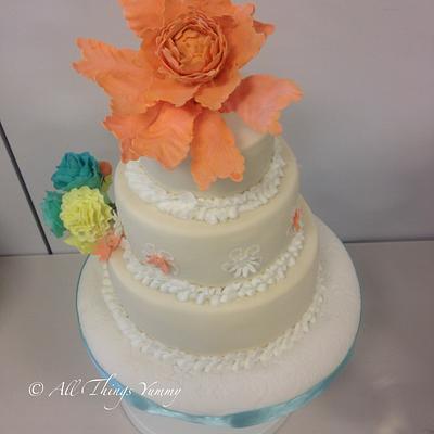 Classic Wedding Cake - Cake by All Things Yummy