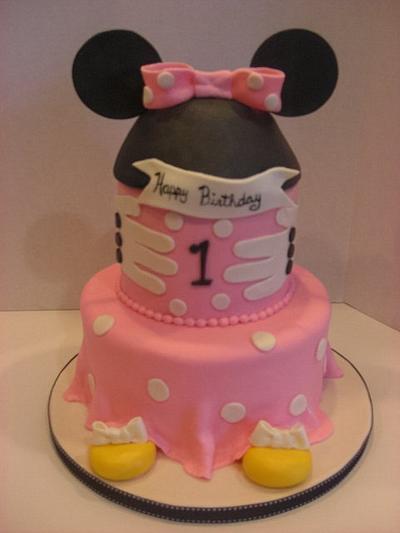 Mini Mouse 1st Birthday - Cake by eperra1