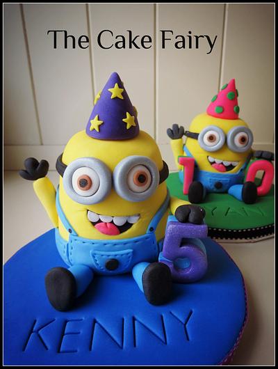 Fondant Minion cake toppers  - Cake by Renee Daly