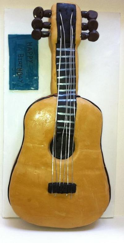 acoustic guitar cake - Cake by kelly