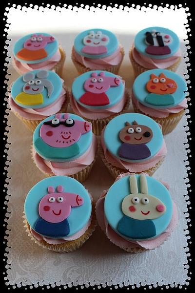 Peppa Pig Cupcakes - Cake by ClarasYummyCupcakes